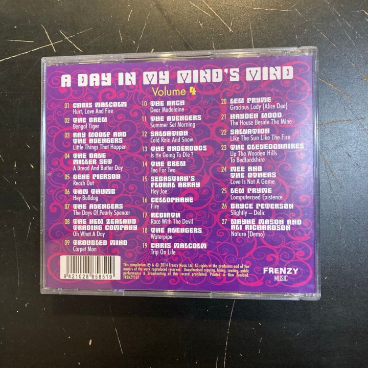 V/A - Day In My Mind's Mind Volume 4 (Hurt, Love And Fire) CD (VG/M-)